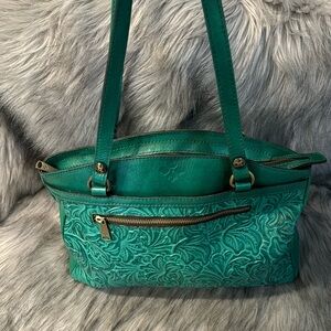 Patricia Nash Embossed Leather Shoulder Handbag